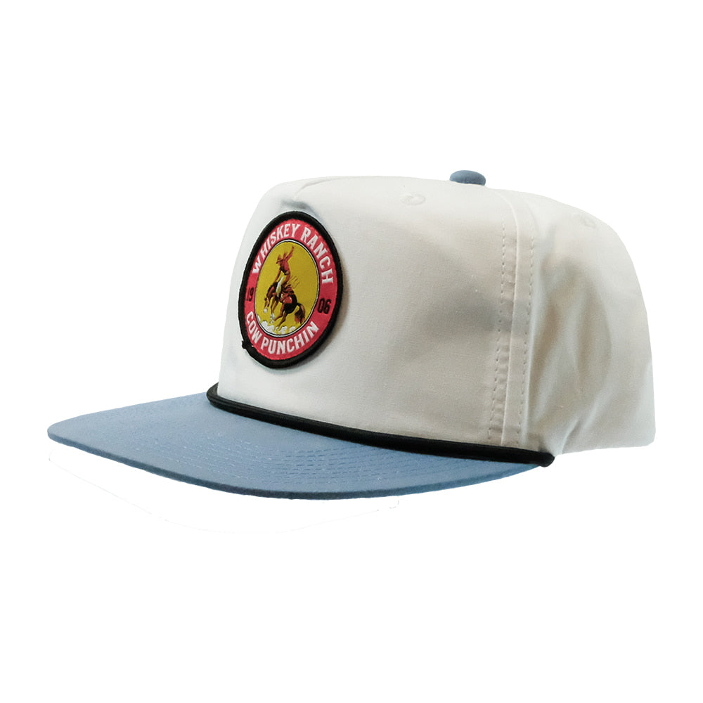 Whiskey Bent Hat Co Hats Whiskey Bent Hat Co Black and Blue Cow Punchin Cap