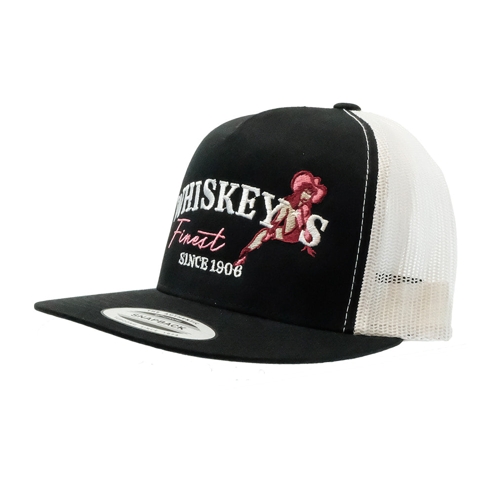 Whiskey Bent Hat Co Hats Whiskey Bent Hat Co Black and White The 155 Cap