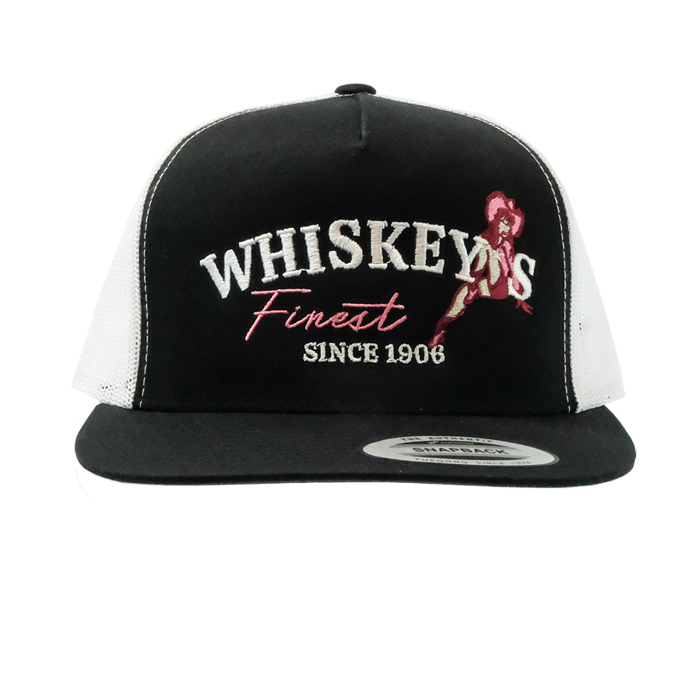 Whiskey Bent Hat Co Hats Whiskey Bent Hat Co Black and White The 155 Cap