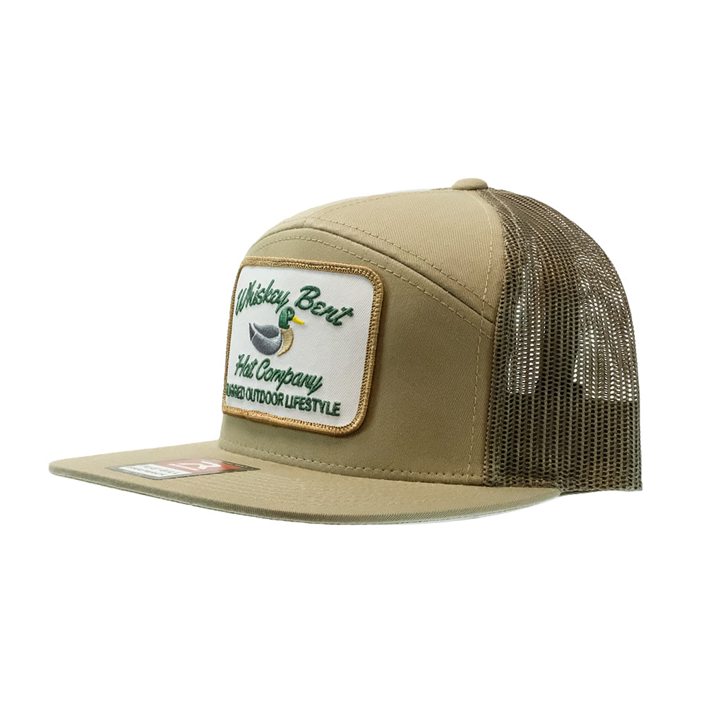 Whiskey Bent Hat Co Hats Whiskey Bent Hat Co Green Head 7 Panel Hat