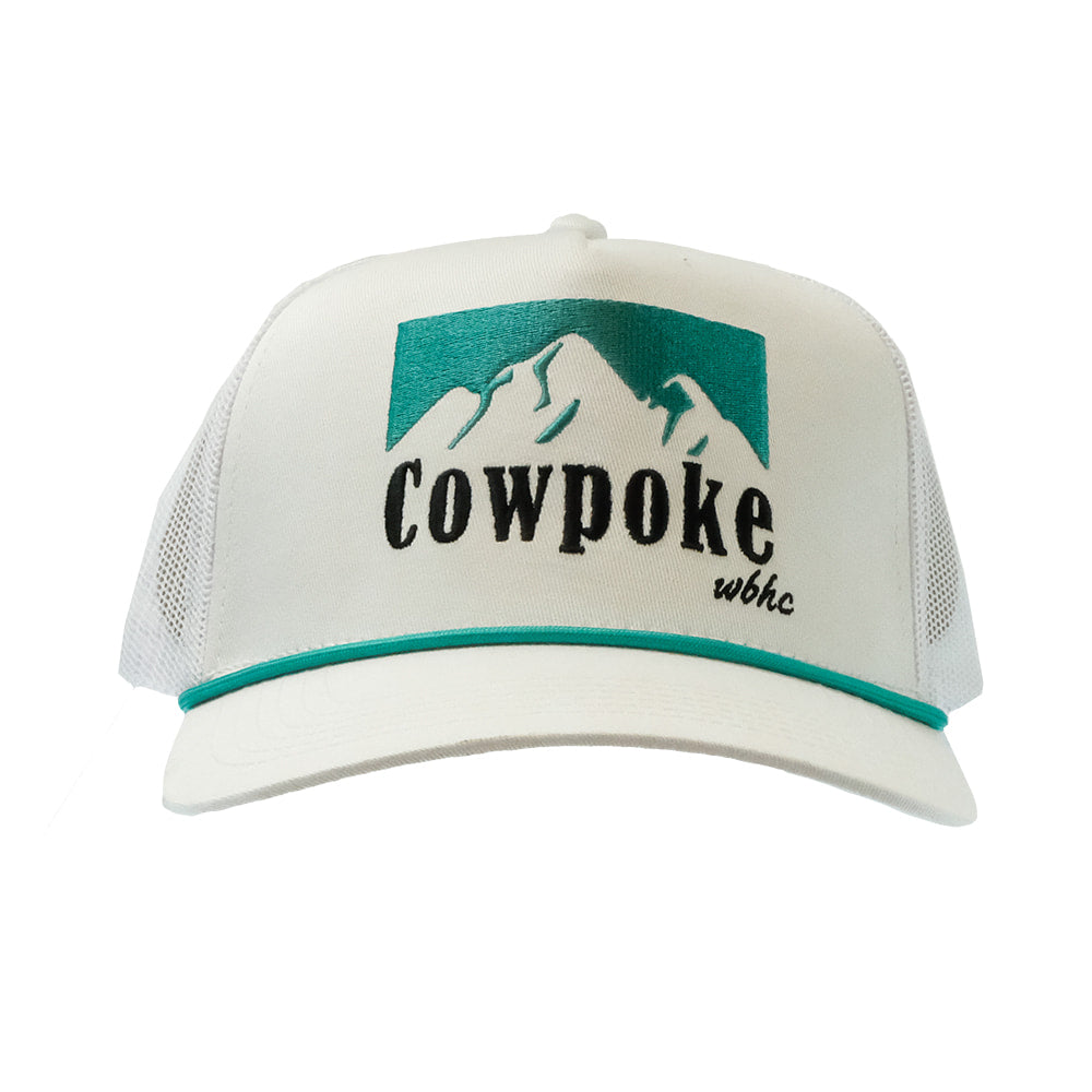 Whiskey Bent Hat Co Hats Whiskey Bent Hat Co White and Turquoise Cowboy Killer 2.0 Cap