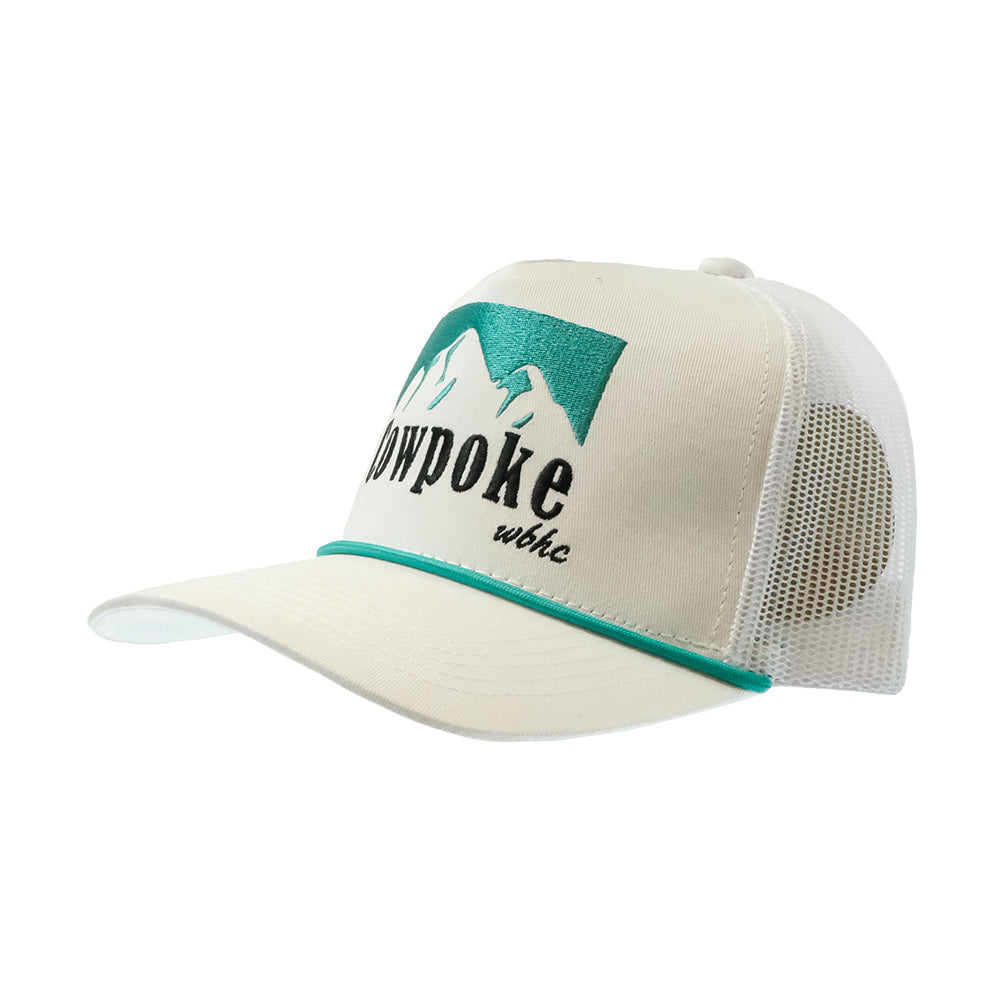 Whiskey Bent Hat Co Hats Whiskey Bent Hat Co White and Turquoise Cowboy Killer 2.0 Cap