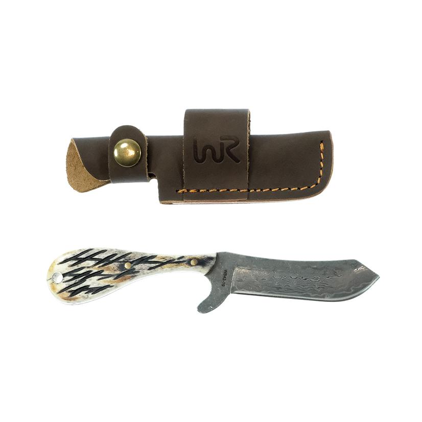 Whiskey Bent Knives Knives Bone Whiskey Bent Knives Burnt Bone Bullcutter Knife