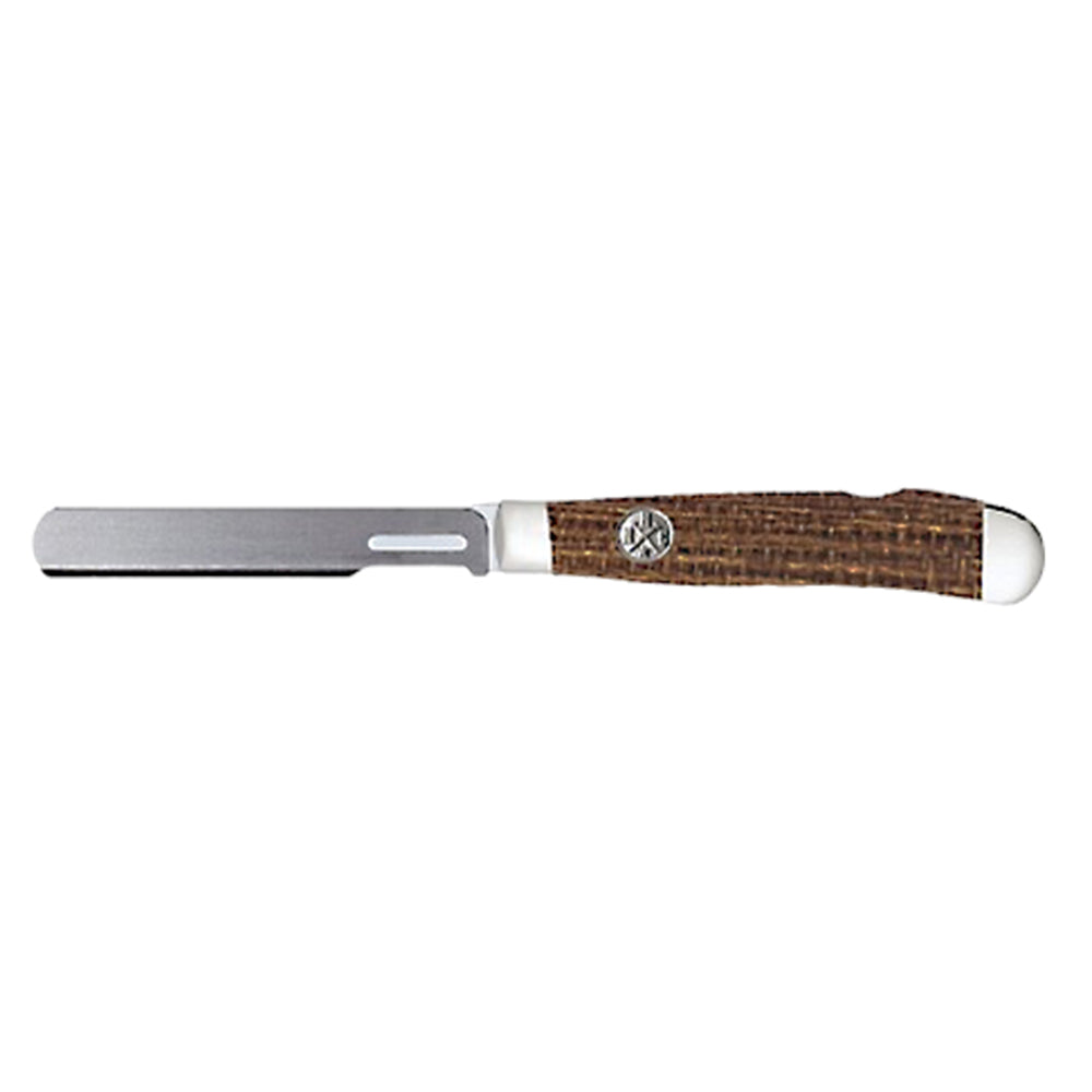 Whiskey Bent Knives Knives Brown Whiskey Bent Knives Lockbad Burlap Canvas Bullcutter Trapper Knife