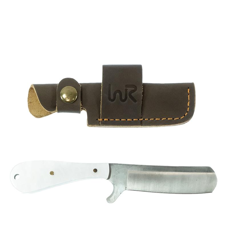 Whiskey Bent Knives Knives White Whiskey Bent Knives Pearl Snap Bullcutter Knife
