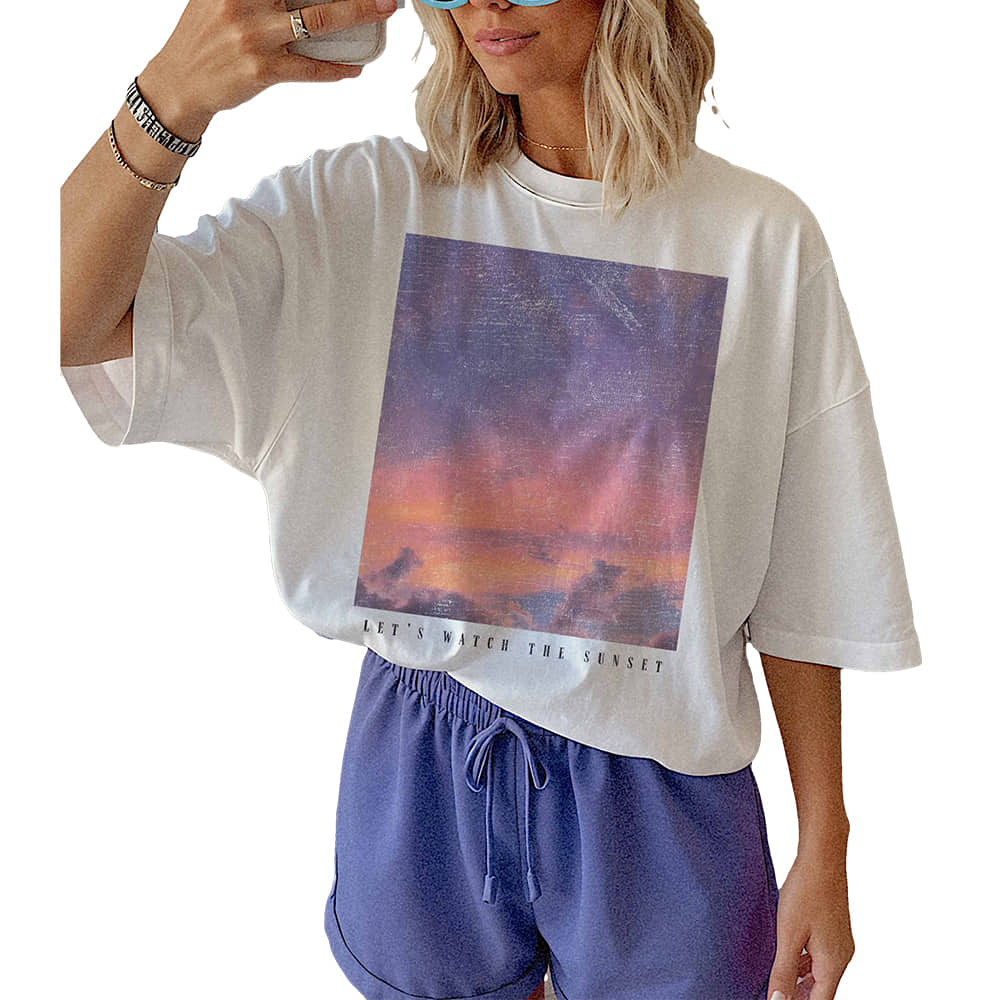 Wknder Apparel Wknder Let's Watch The Sunset Graphic Tee