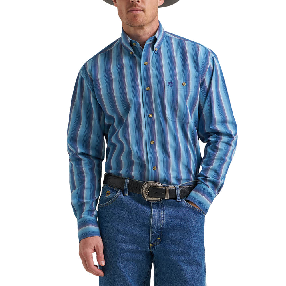Wrangler Apparel George Strait Long Sleeve Button Down