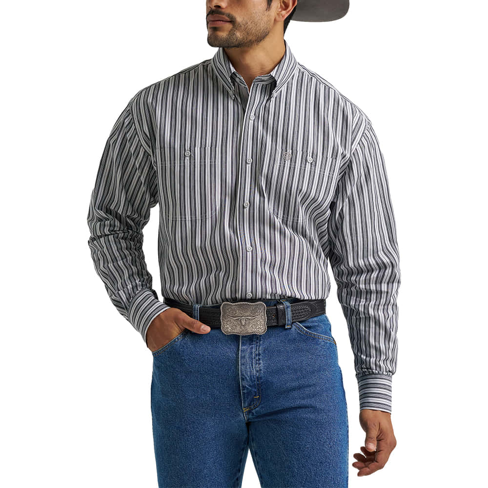 Wrangler Apparel George Strait Long Sleeve Button Down