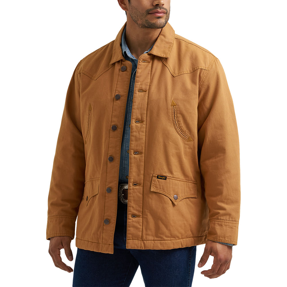 Wrangler Apparel M Canvas Barn Coat  Flannel Lined
