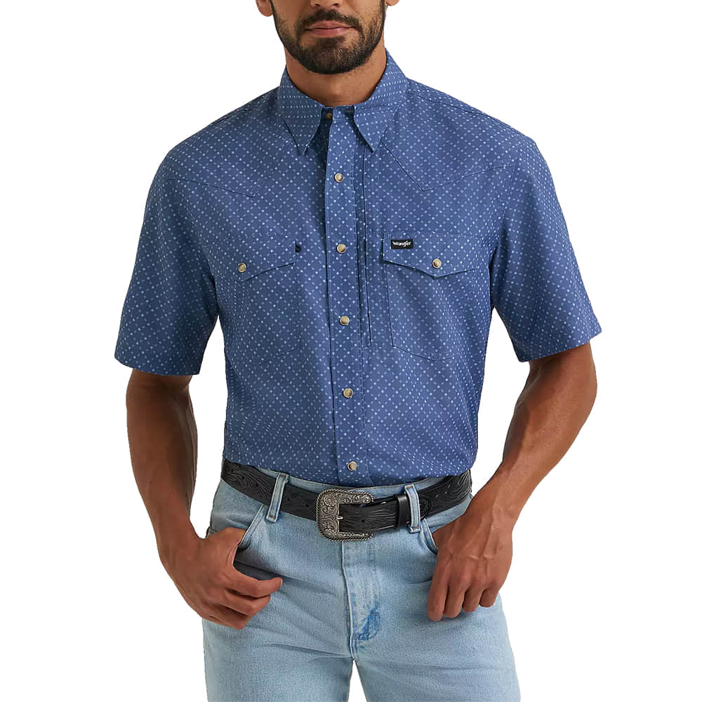 Wrangler Apparel Short Sleeve Peromance Snap Shirt