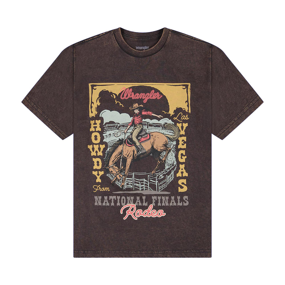Wrangler Apparel W Wrangler NFR Acid Wash TShirt