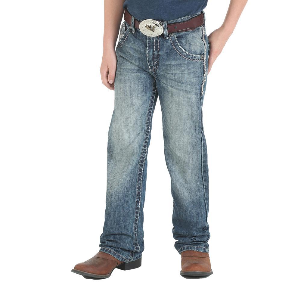 Wrangler Apparel Wrangler 20X No. 42 Vintage Breaking Barriers Wash Bootcut Boy's Jeans