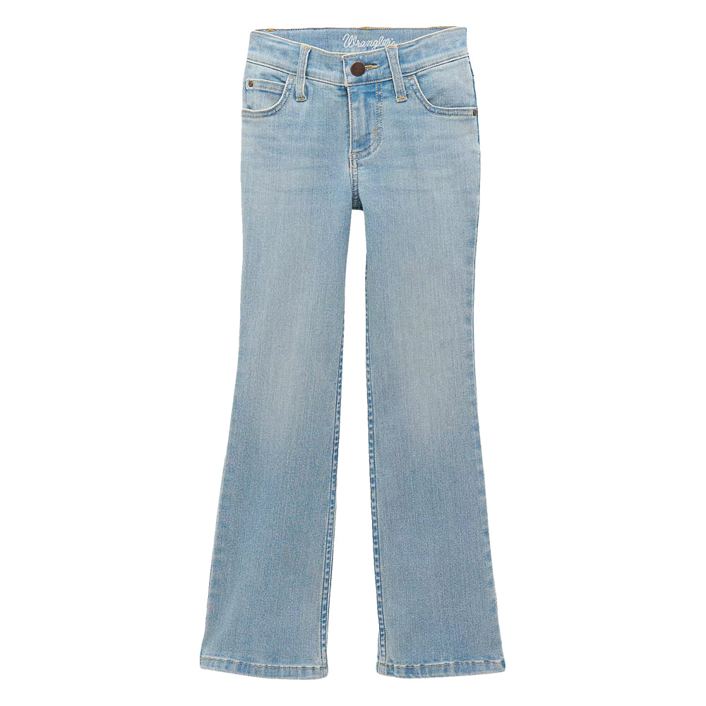 Wrangler Apparel Wrangler Girl's Bespoke Boot Cut Jeans in Light Wash Denim