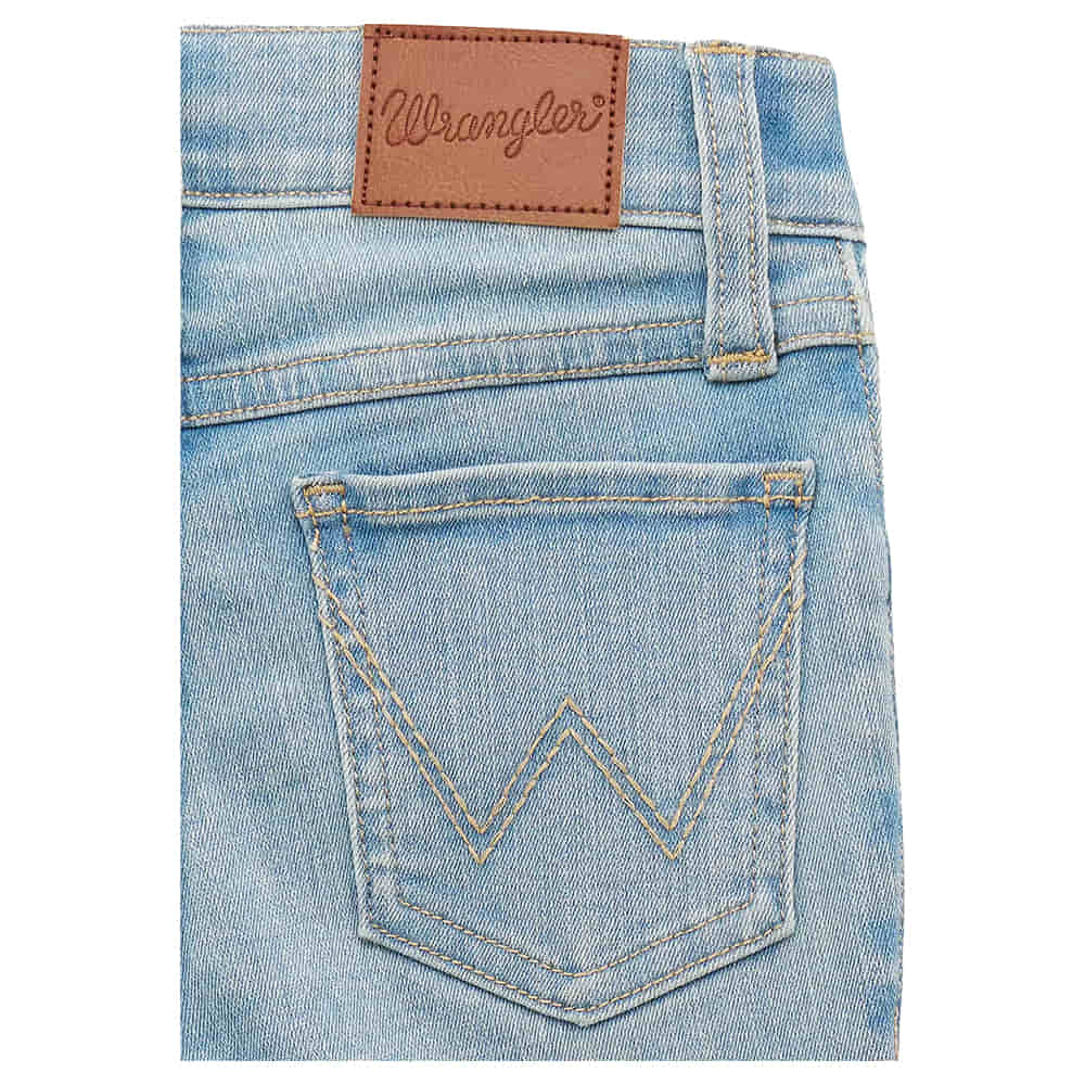 Wrangler Apparel Wrangler Girl's Bespoke Boot Cut Jeans in Light Wash Denim