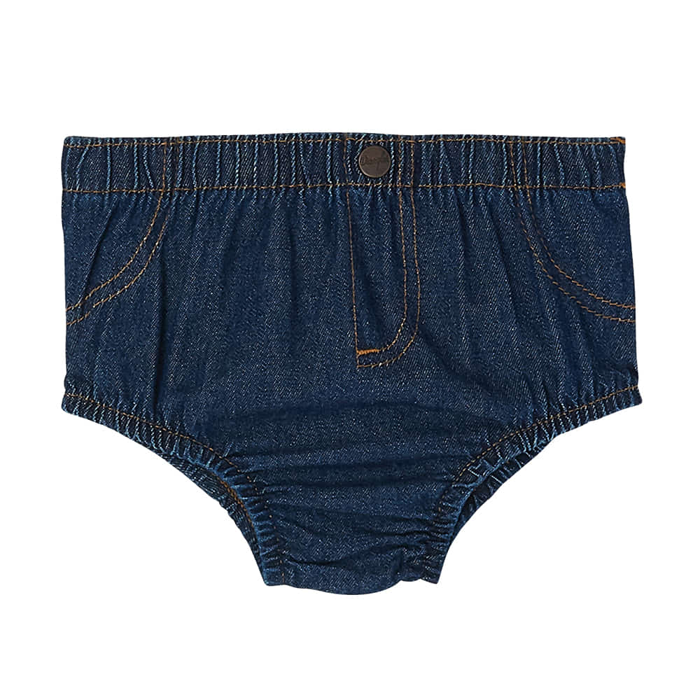 Wrangler Apparel Wrangler Infant Diaper Cover  Washed Indigo