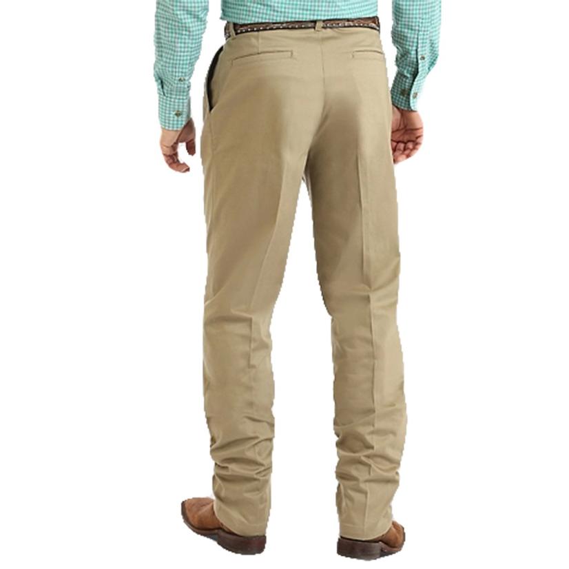 Wrangler Apparel Wrangler Khaki Pleated Front Casual Men's Pants