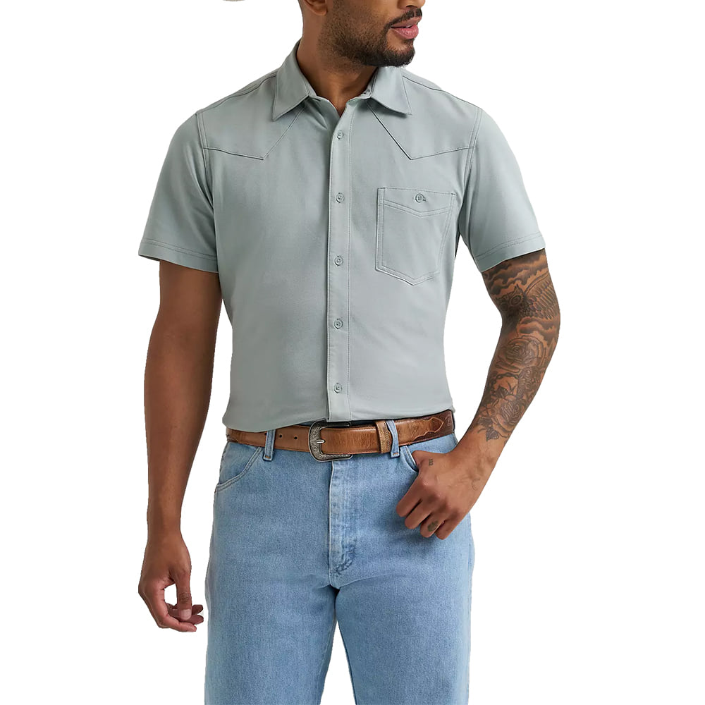 Wrangler Apparel Wrangler Men's Aybss Performance Short Sleeve Button-Down Shirt