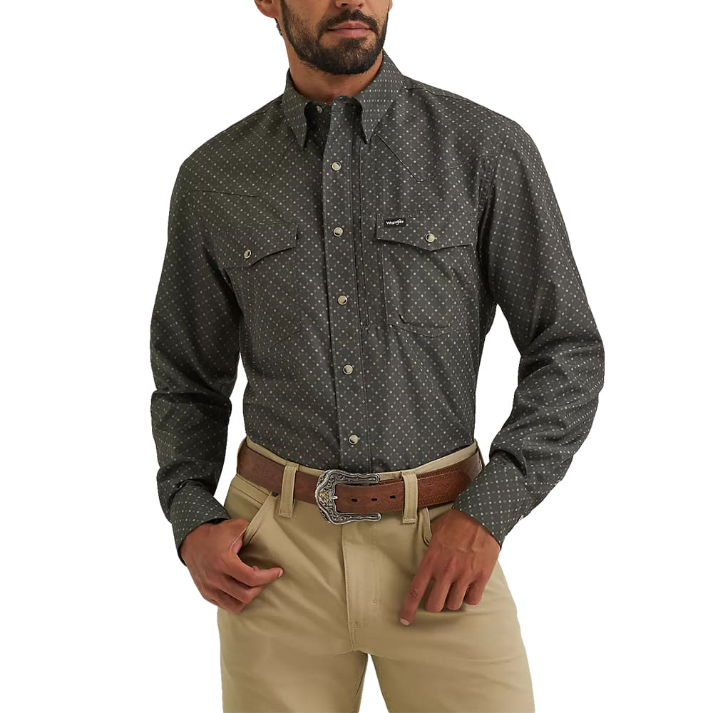 Wrangler Apparel Wrangler Men's Deep Depth Performance Long Sleeve Shirt