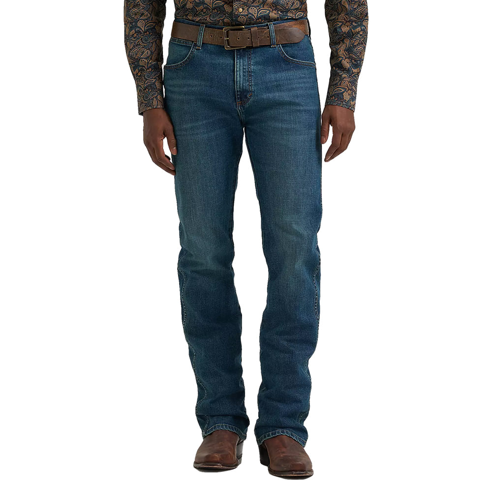 Wrangler Apparel Wrangler Men's Dutton Retro Slim Bootcut Jeans