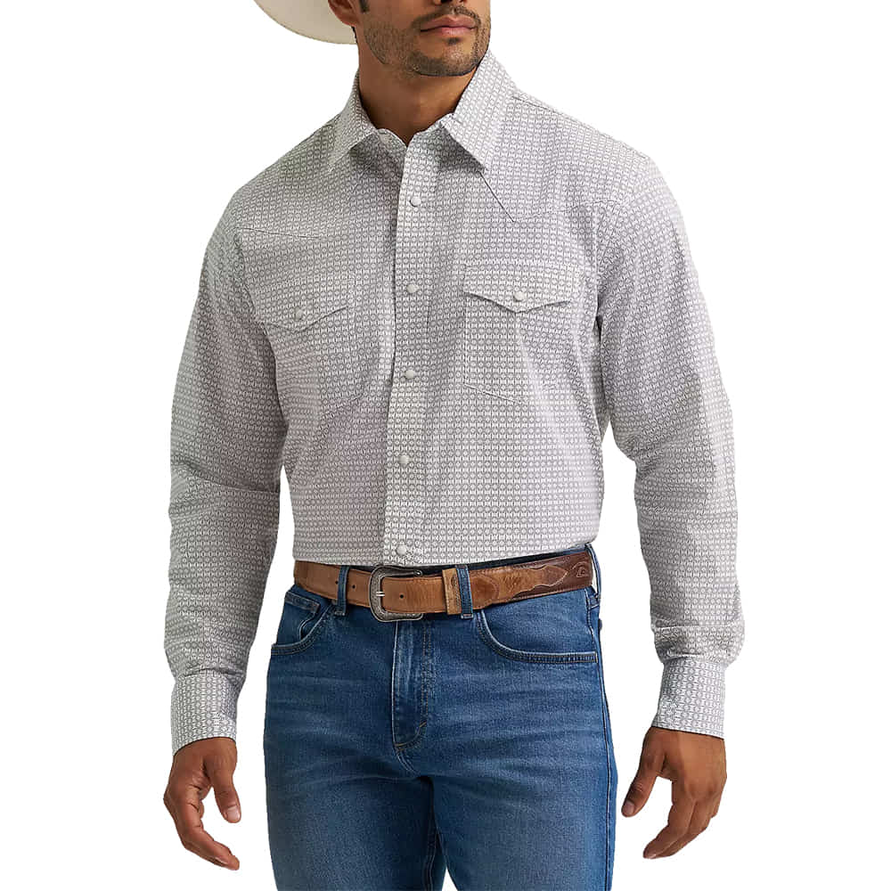 Wrangler Apparel Wrangler Men's Grey 20X Competition Long Sleeve Shirt
