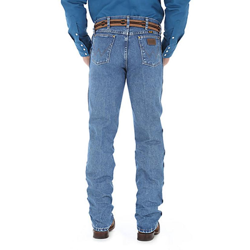 Wrangler Apparel Wrangler Mens Premium Performance Cowboy Cut Regular Fit Denim Jeans - Stonewashed