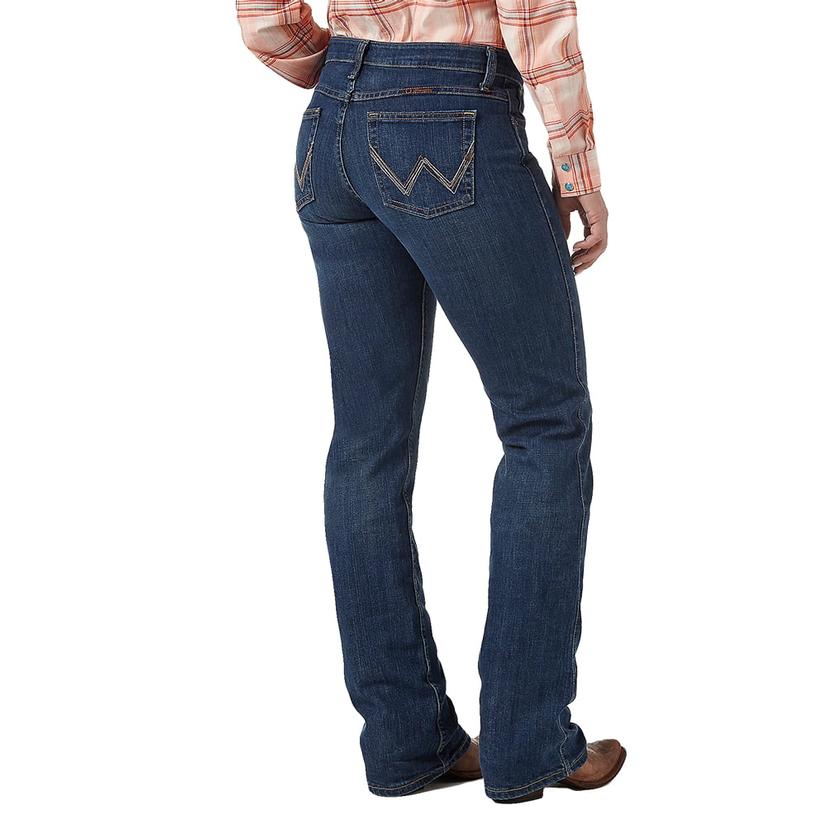 Wrangler Apparel Wrangler Q-Baby Ultimate Riding Jean Mid-Rise Boot Cut Women's Jeans - Tuff Buck