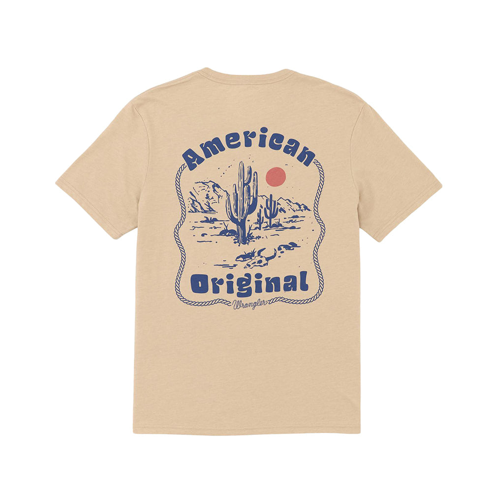 Wrangler Apparel Wrangler Short Sleeve Women's Graphic Tee In Tan