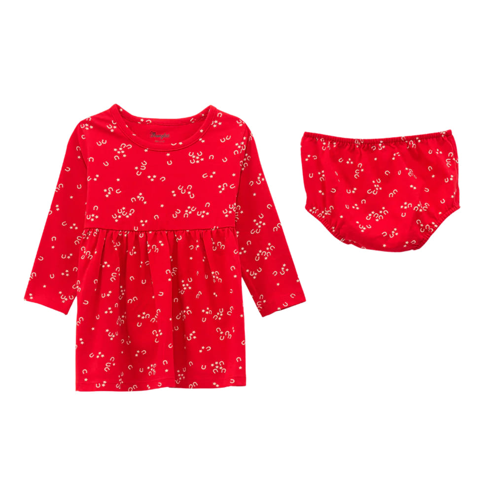 Wrangler Apparel Wrangler Toddler Red Knit Girls Dress
