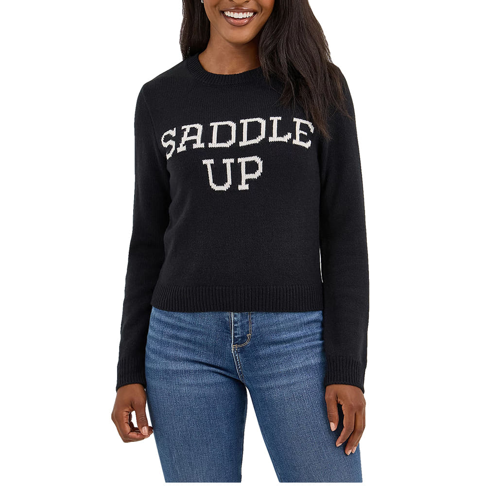 Wrangler Apparel Wrangler Women's Black Saddle Up Sweater