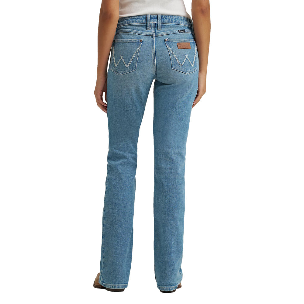 Wrangler Apparel Wrangler Womens Mae Mid Rise Bootcut Jeans in Nori