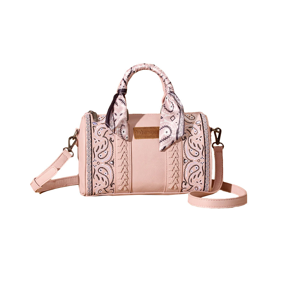 Wrangler Other Wrangler Bandana Paisley Print Barrel Crossbody in Pink