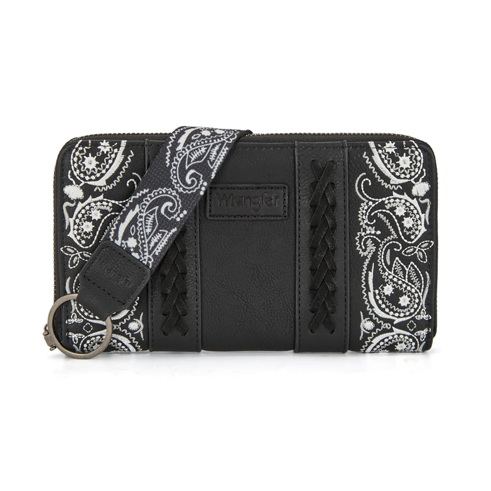 Wrangler Other Wrangler Black Bandana Paisley Print Wallet