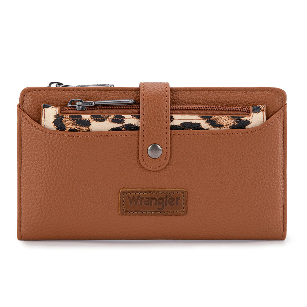 Wrangler Other Wrangler Brown Western Bifold RFID with Detachable Pouch Wallet