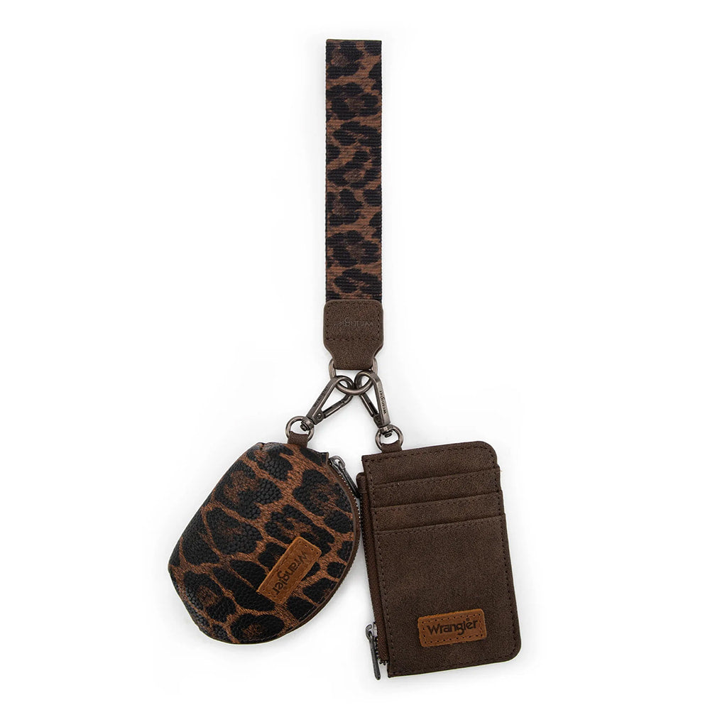 Wrangler Other Wrangler Leopard Print Dual Pouch Wristlet