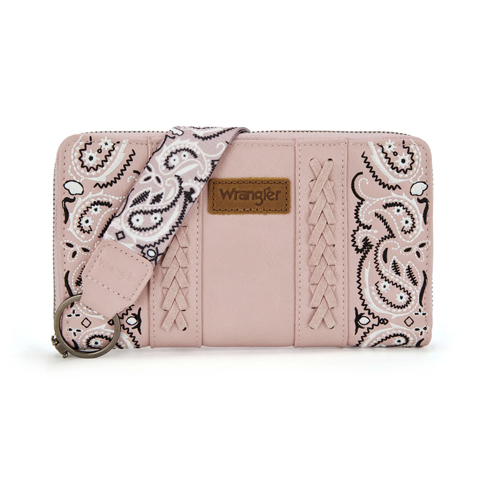 Wrangler Other Wrangler Pink Bandana Paisley Print Wallet