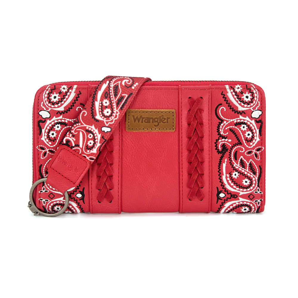Wrangler Other Wrangler Red Bandana Paisley Print Wallet