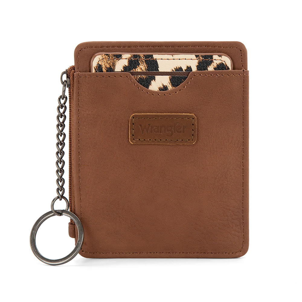 Wrangler Other Wrangler Small Card Case Wallet Keychain Detachable Card Holder in Brown