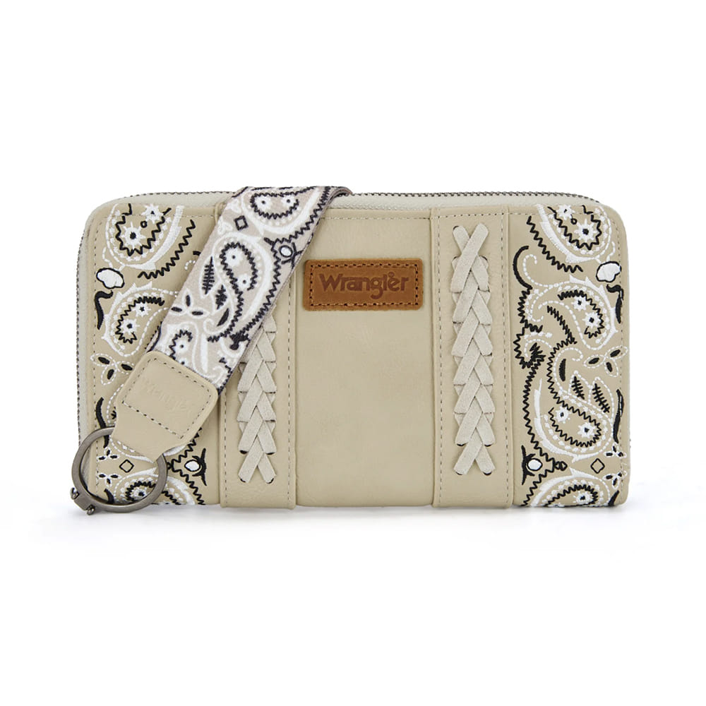 Wrangler Other Wrangler Tan Bandana Paisley Print Wallet