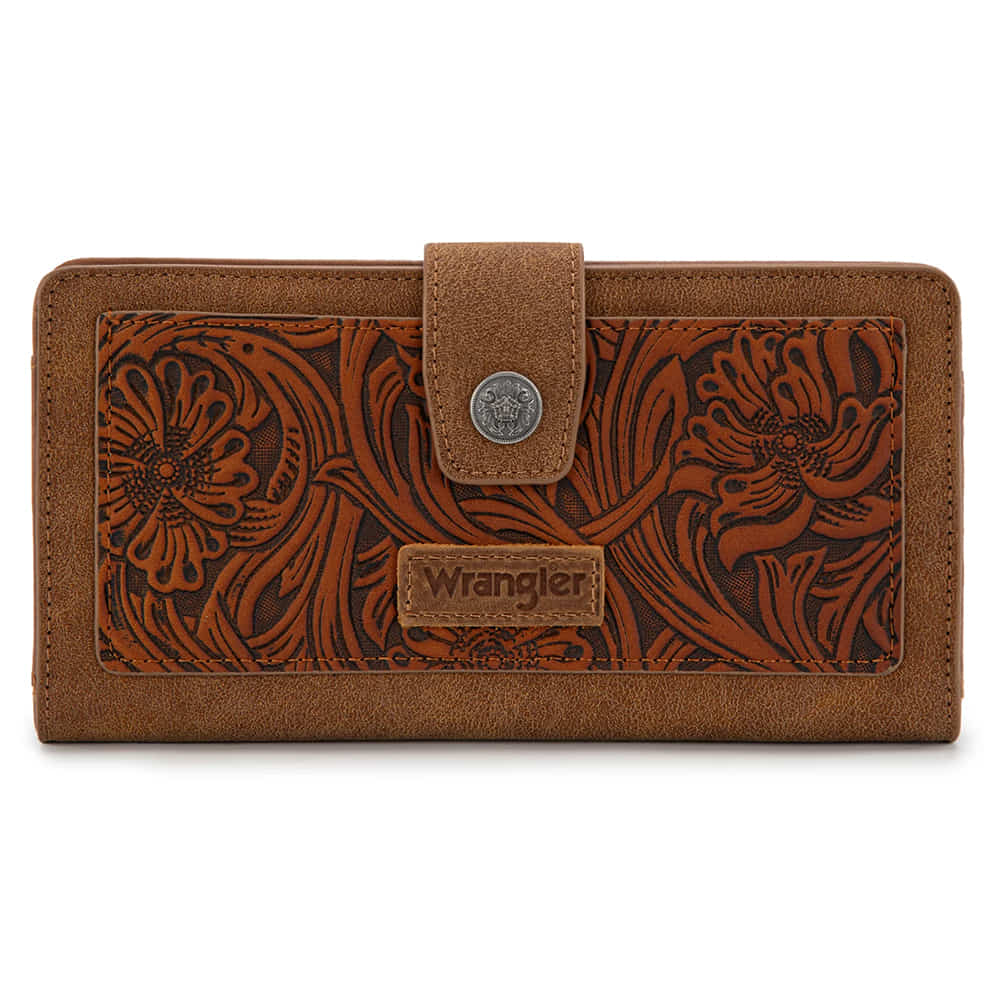 Wrangler Other Wrangler Western Floral Tooled RFID Wallet in Brown