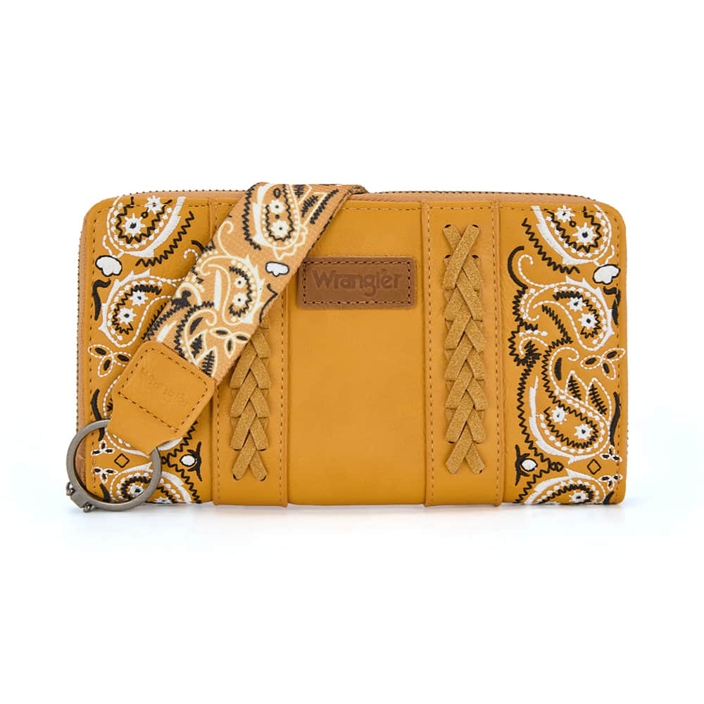 Wrangler Other Wrangler Yellow Bandana Paisley Print Wallet