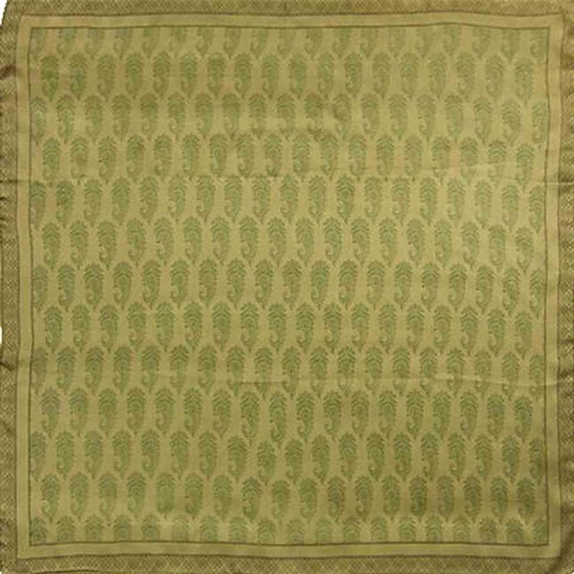 Wyoming Traders Apparel 34.5"x34.5" / Sage Wild Rag Printed Satin Scarves - Assorted Prints