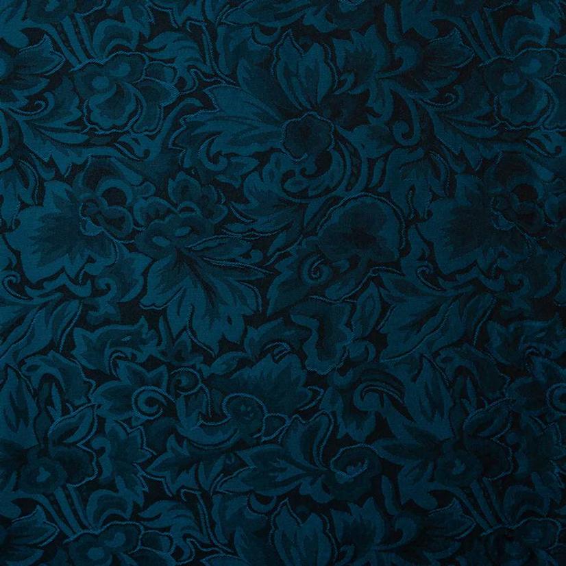 Wyoming Traders Apparel Cobalt / 34.5"x34.5" Baroque Silk Wild Rag in Assorted Colors