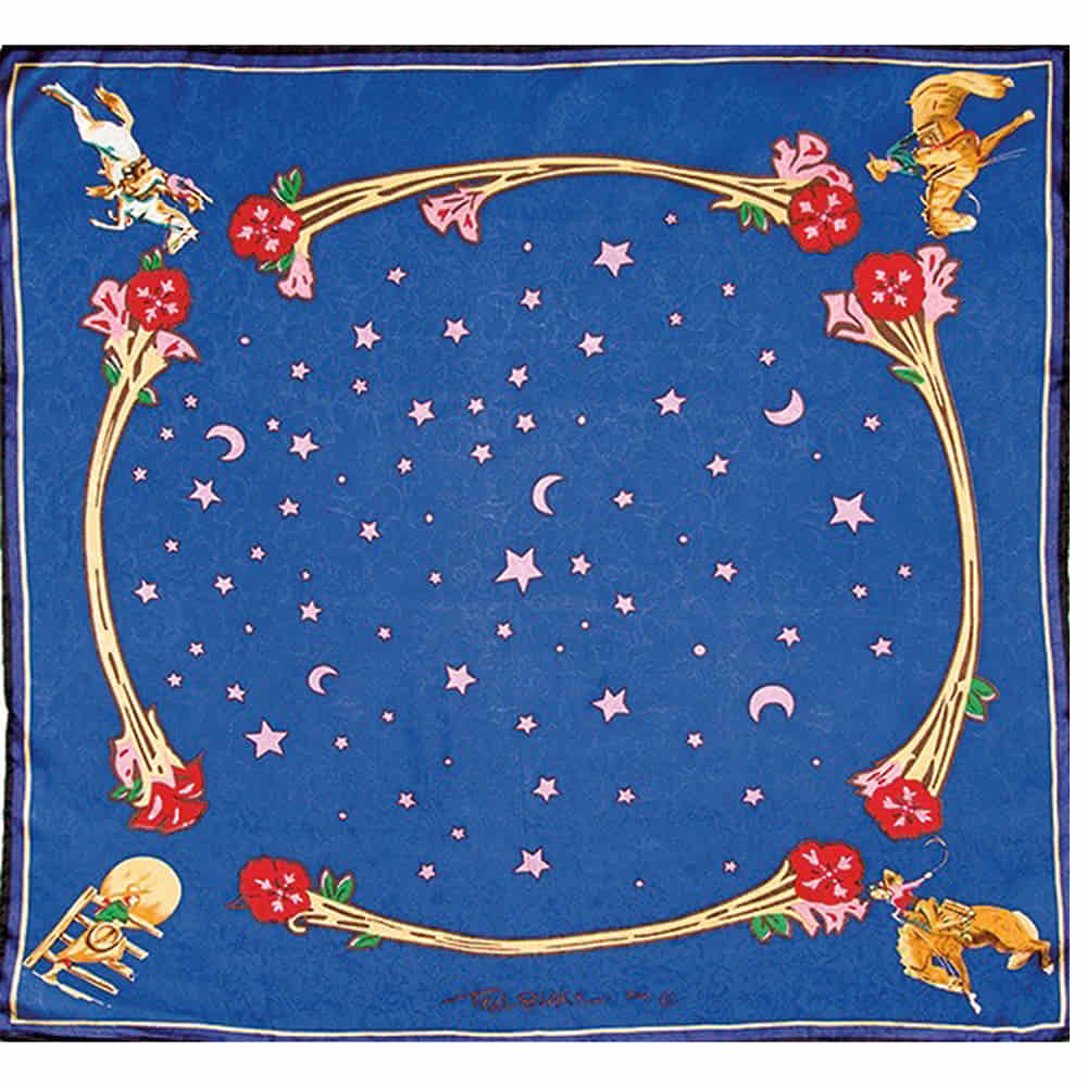Wyoming Traders Apparel LIMITED EDITION 12 WEIGHT 100 PRINTED JACQUARD WILD RAG