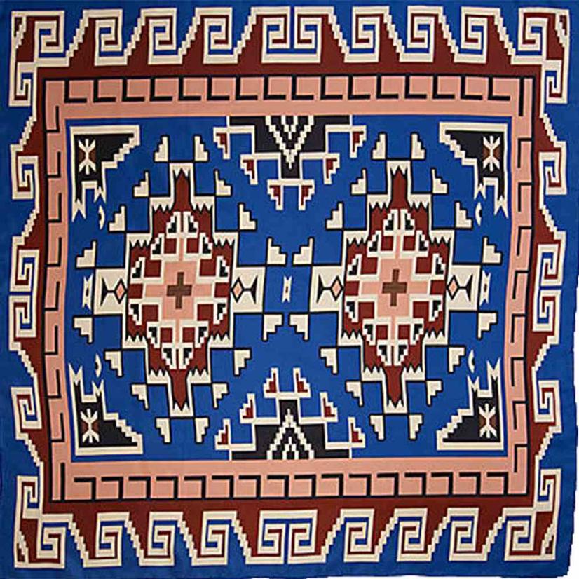 Wyoming Traders Apparel OSFA / BRONZE Wild Rag Southwest Prints Silk 34.5x34.5
