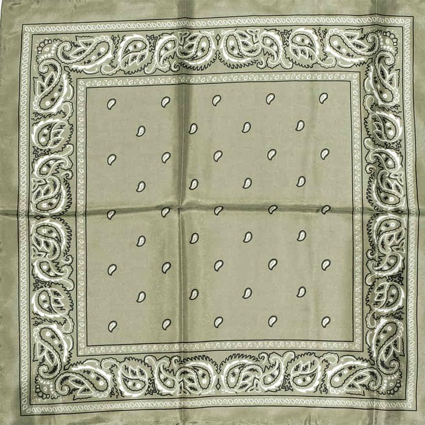 Wyoming Traders Apparel Sage / 20"x20" Wyoming Traders Sage Bandana Wild Rag
