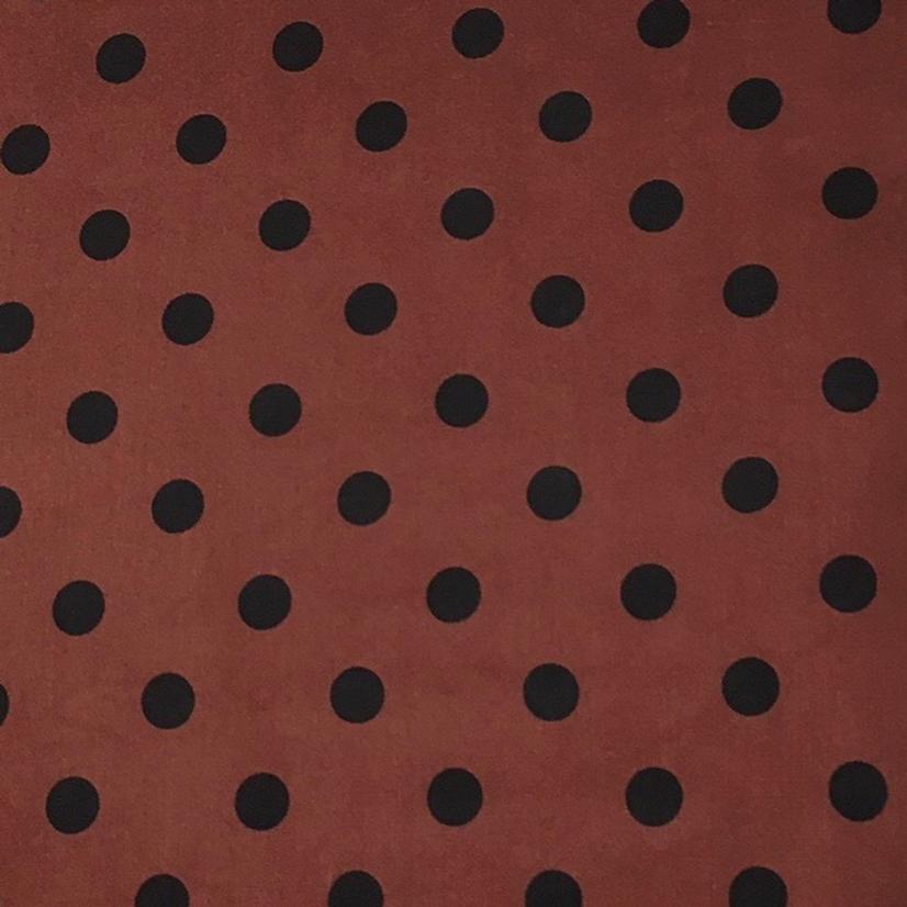 Wyoming Traders Apparel Wine / 34.5"x34.5" Wild Rag Cowboy Polka Dot Silk 34.5x34.5