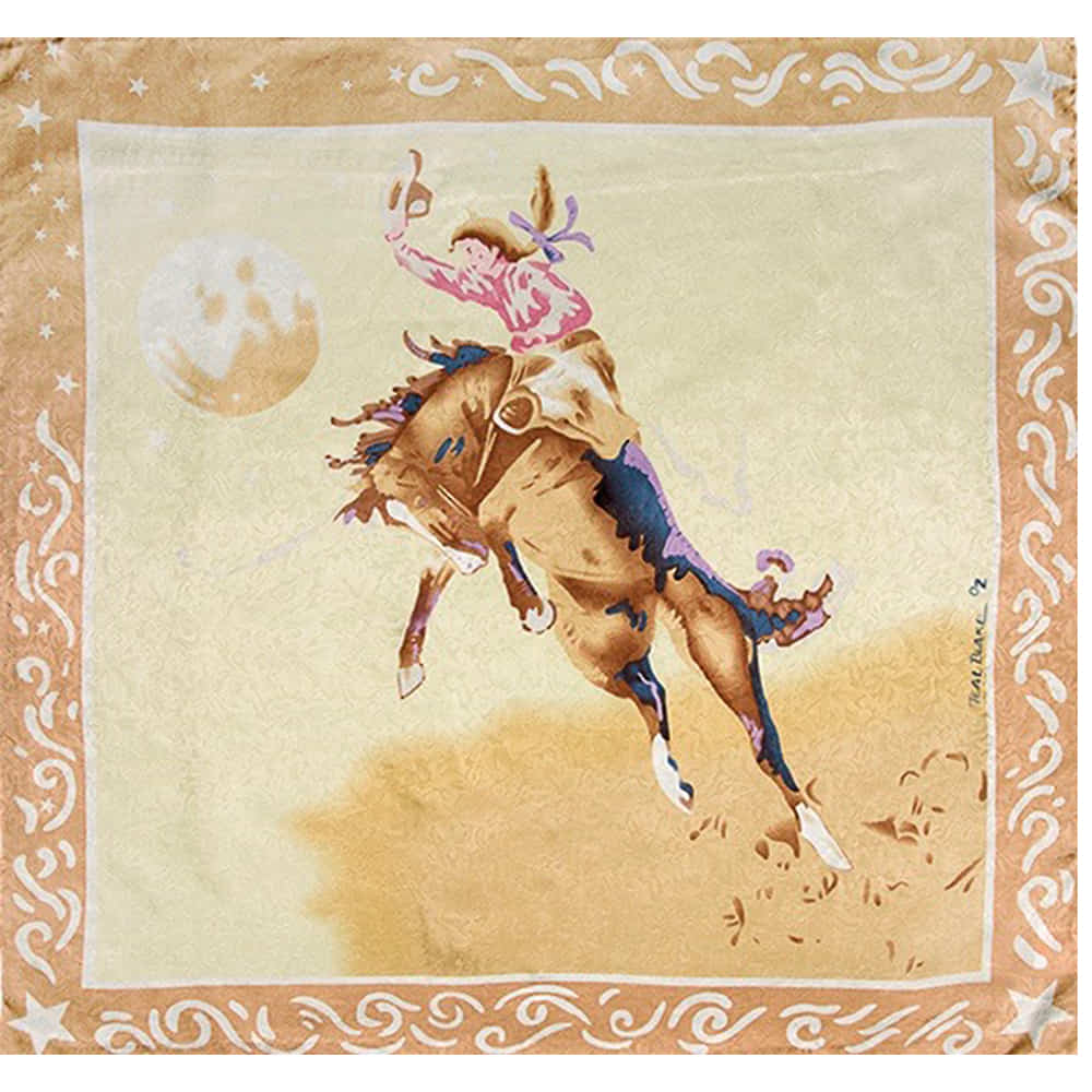 Wyoming Traders Apparel Wyoming Traders Blake Tan Silk Scarf Limited Edition