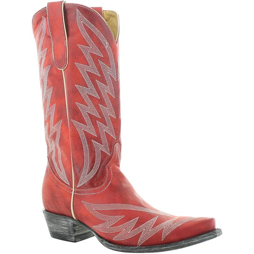 Yippee Ki Yay By OG Footwear Old Gringo Yippee Ki Yay Red Uma Stitched Women's Boots