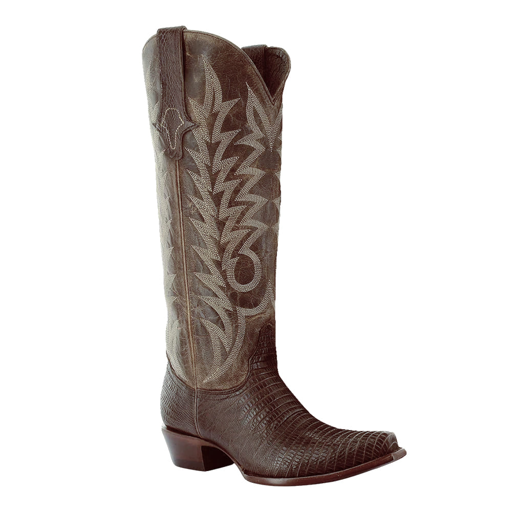 Yippee Ki Yay By OG Footwear Old Gringo Yippee Ki Yay Women's Chocolate Ellison Lizard Boots
