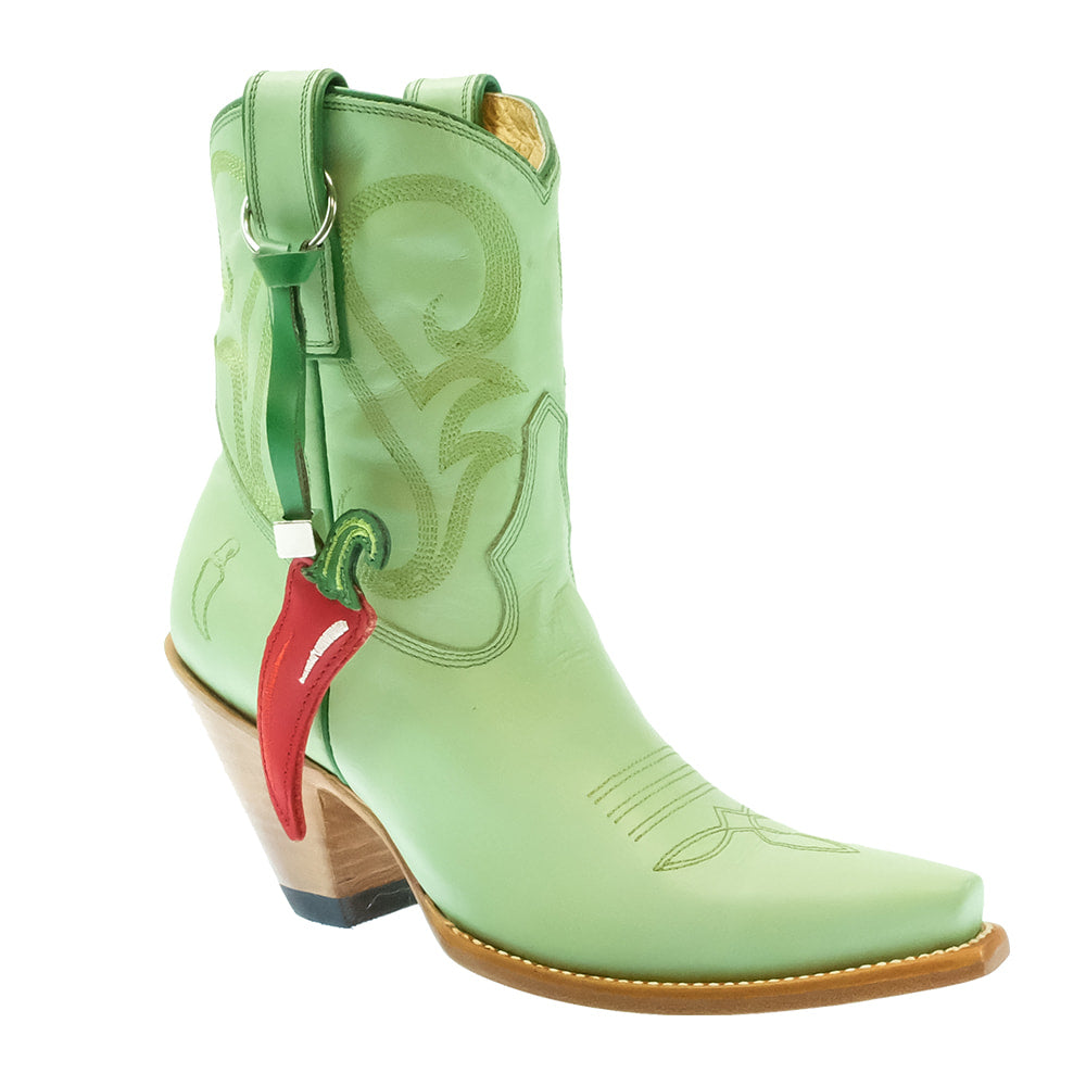Yippee Ki Yay By OG Footwear Old Gringo Yippee Ki Yay Women's Green Chili Shortie Booties